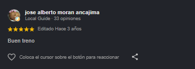 Reseña de Jose Alberto Moran Ancajima para Fit Body Piura